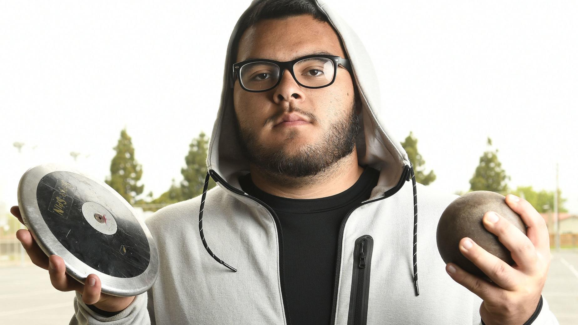 Lompoc High boys track and field throwing trio establish cohesion and dominance when they're together